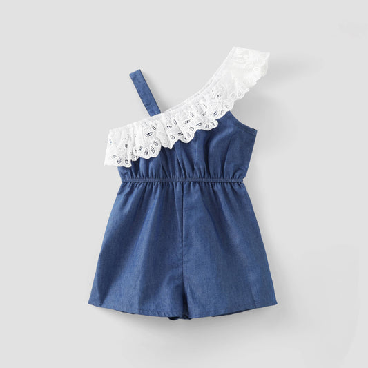 Toddler Girl Slop Denim Jumpsuit