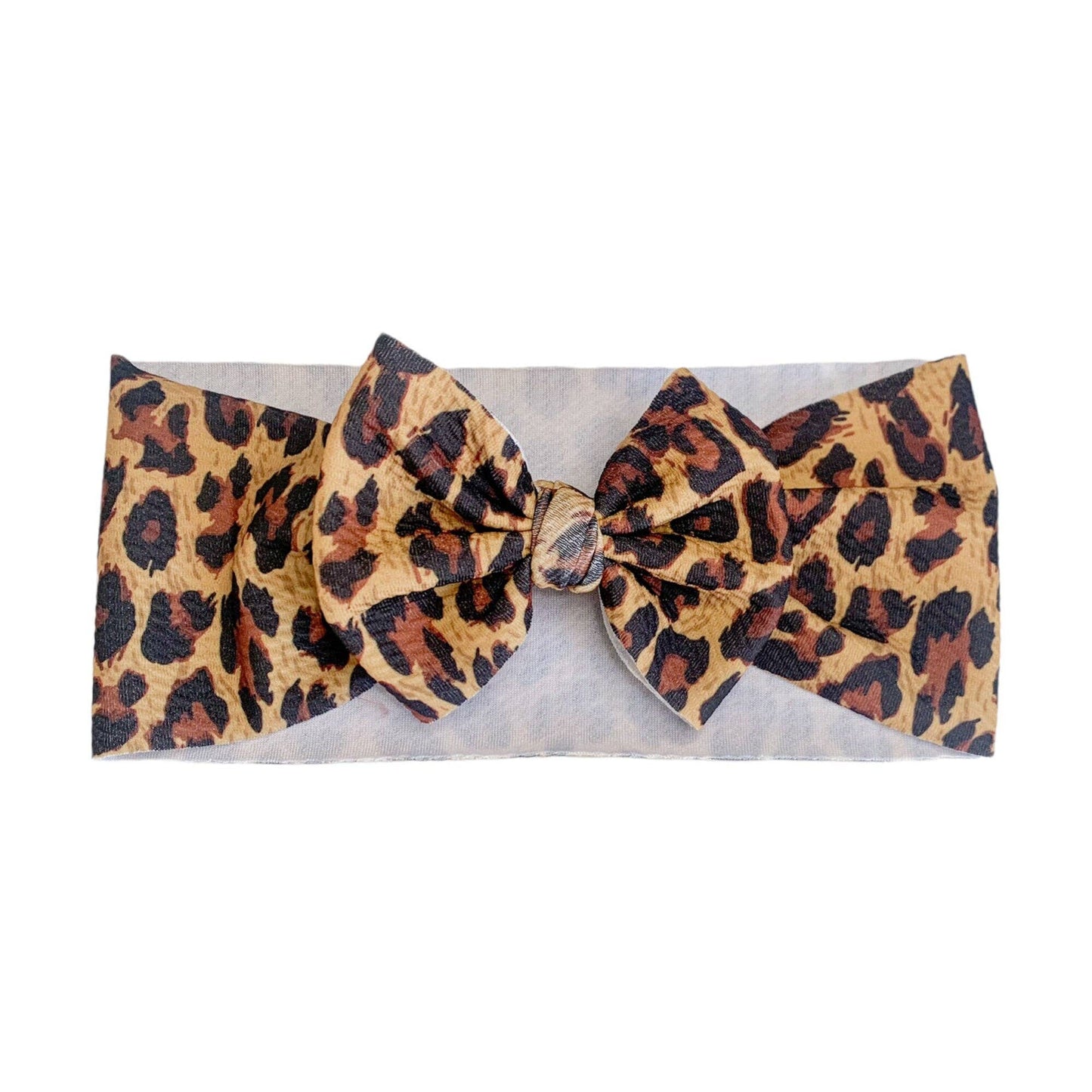 Cheetah Baby Headwrap Bow