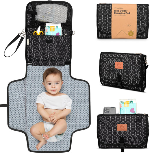 Ezee Portable Diaper Changing Pad, Foldable Changing Mat