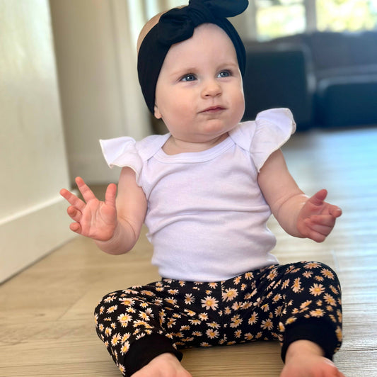 Black Daisies • Infant/Toddler Joggers