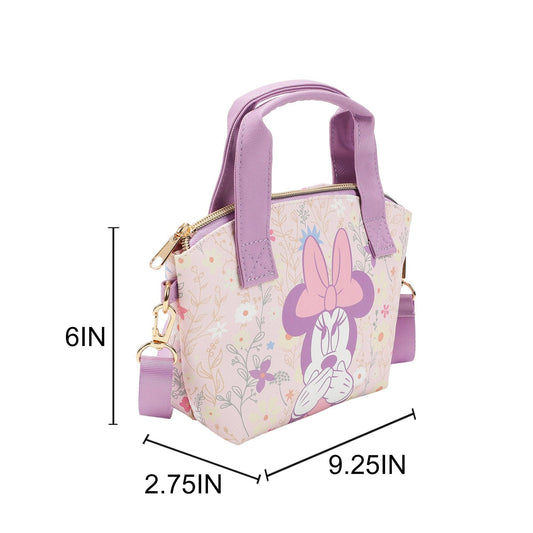 Disney Minnie Mouse Covering Mouth Pose Pink 9.25" Mini Handbag