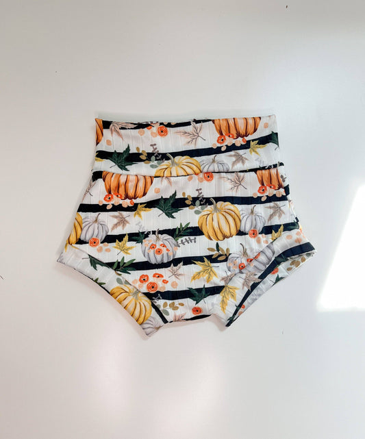 Pumpkin Stripe Bummies Set