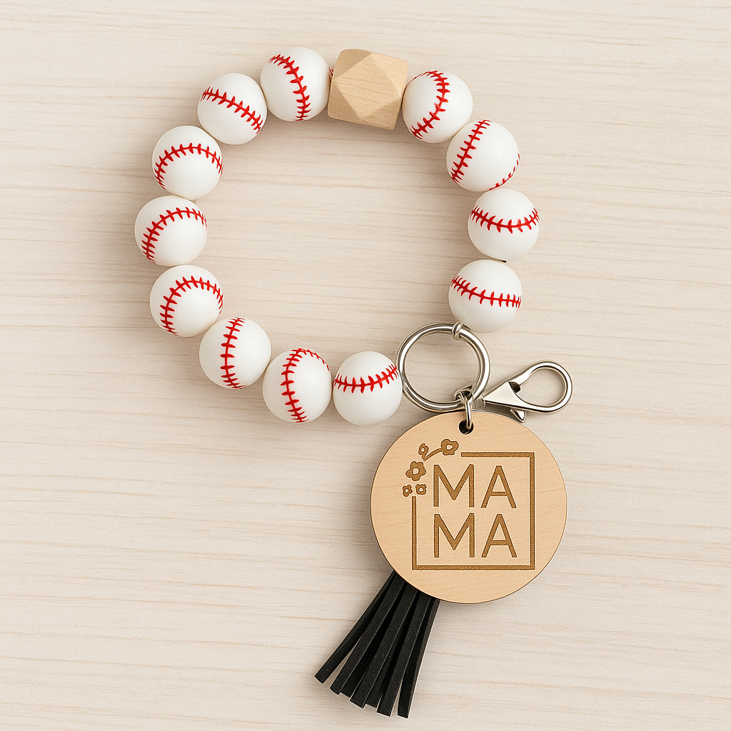 Baseball Mama Wristlet