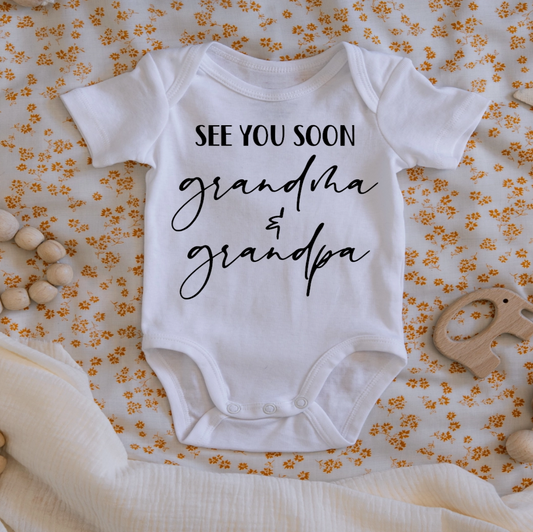 See You Soon Grandma & Grandpa - Gerber Onesie
