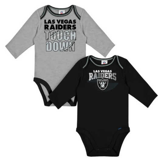 2-Pack Raiders Long Sleeved Onesies - NFL Official - By Gerber