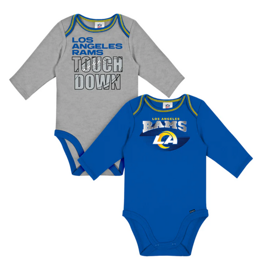 2-Pack Baby Rams Long Sleeve Bodysuits
