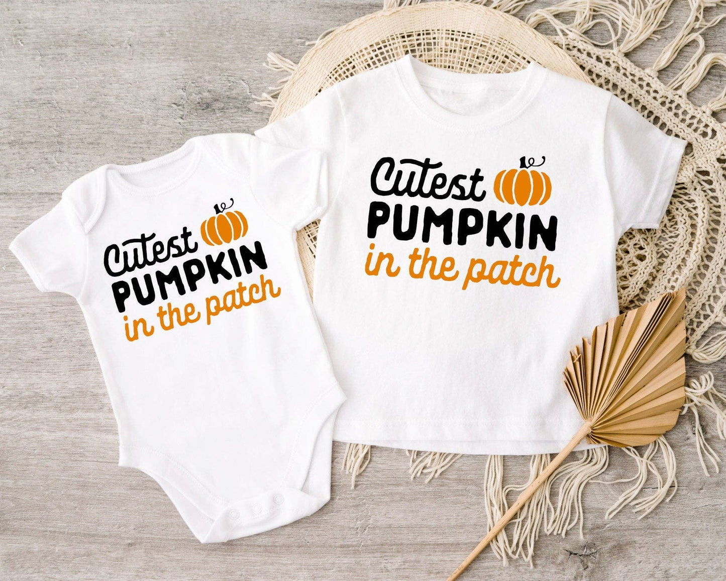 Pumpkin Stripe Bummies Set