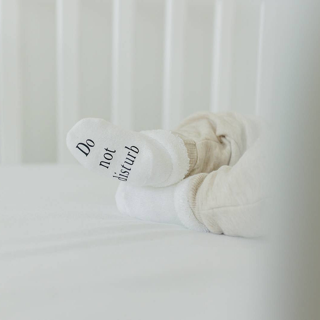 Baseball Socks Do not Disturb the Game is On Baby Socks