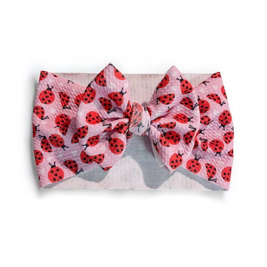 Ladybug Baby Headwrap Bow