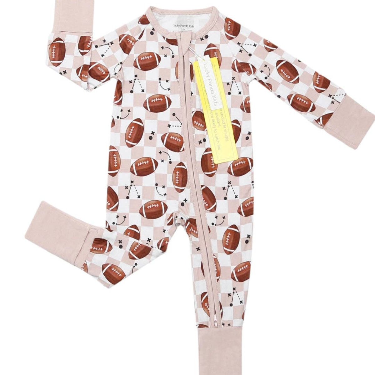 Bamboo Baby Clothing Unisex Zip Romper | Game Day