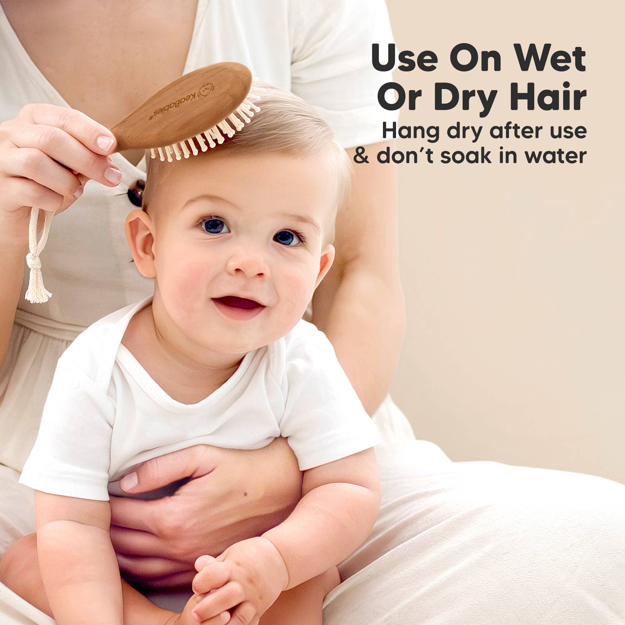 KeaBabies Baby Hair Brush and Comb Set