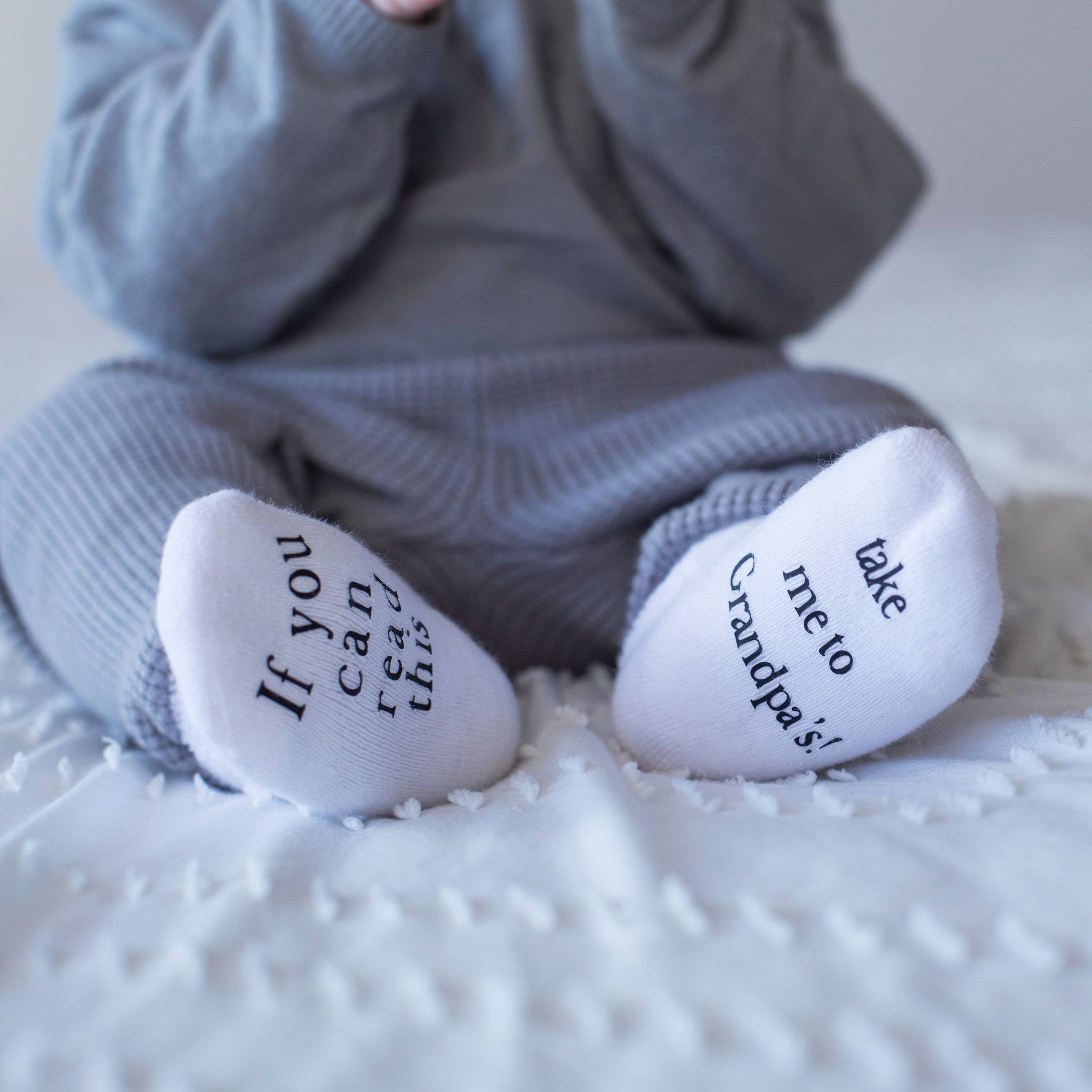 Take Me to Grandpa’s Baby Socks | Baby Shower Gifts