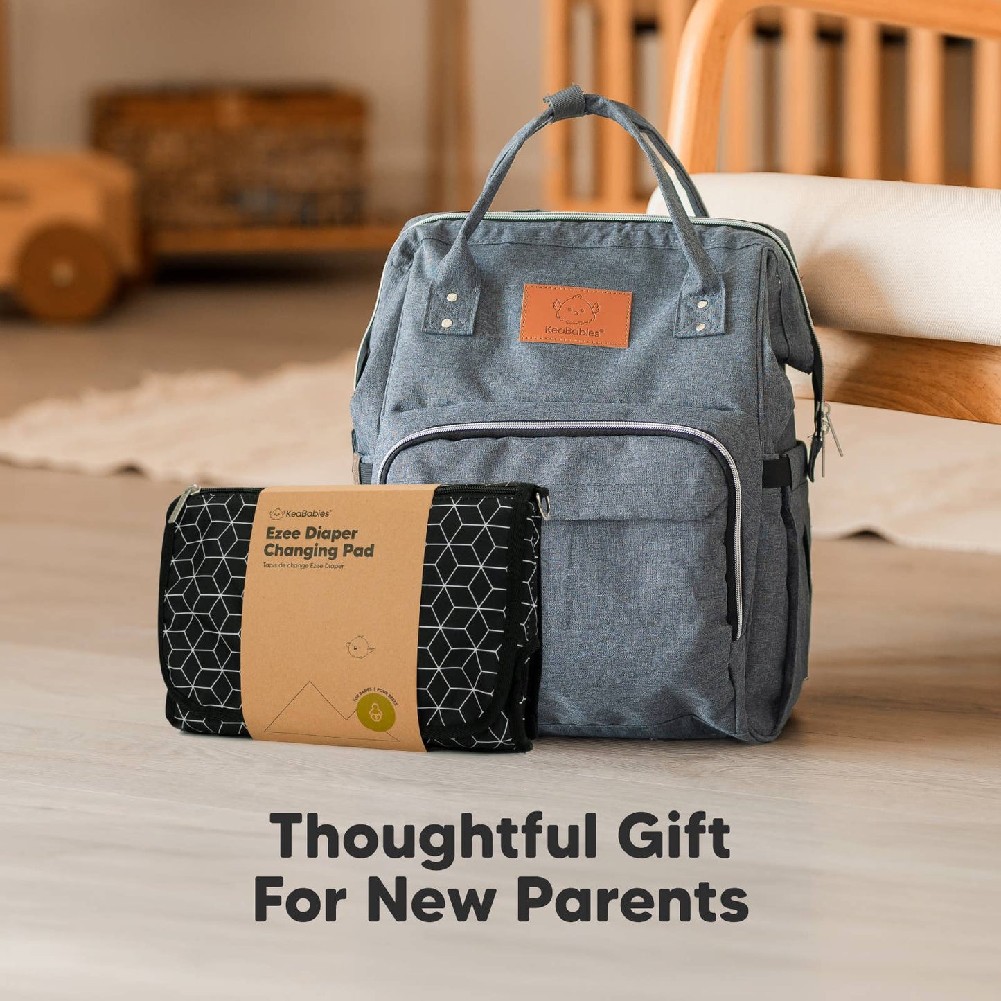 Ezee Portable Diaper Changing Pad, Foldable Changing Mat