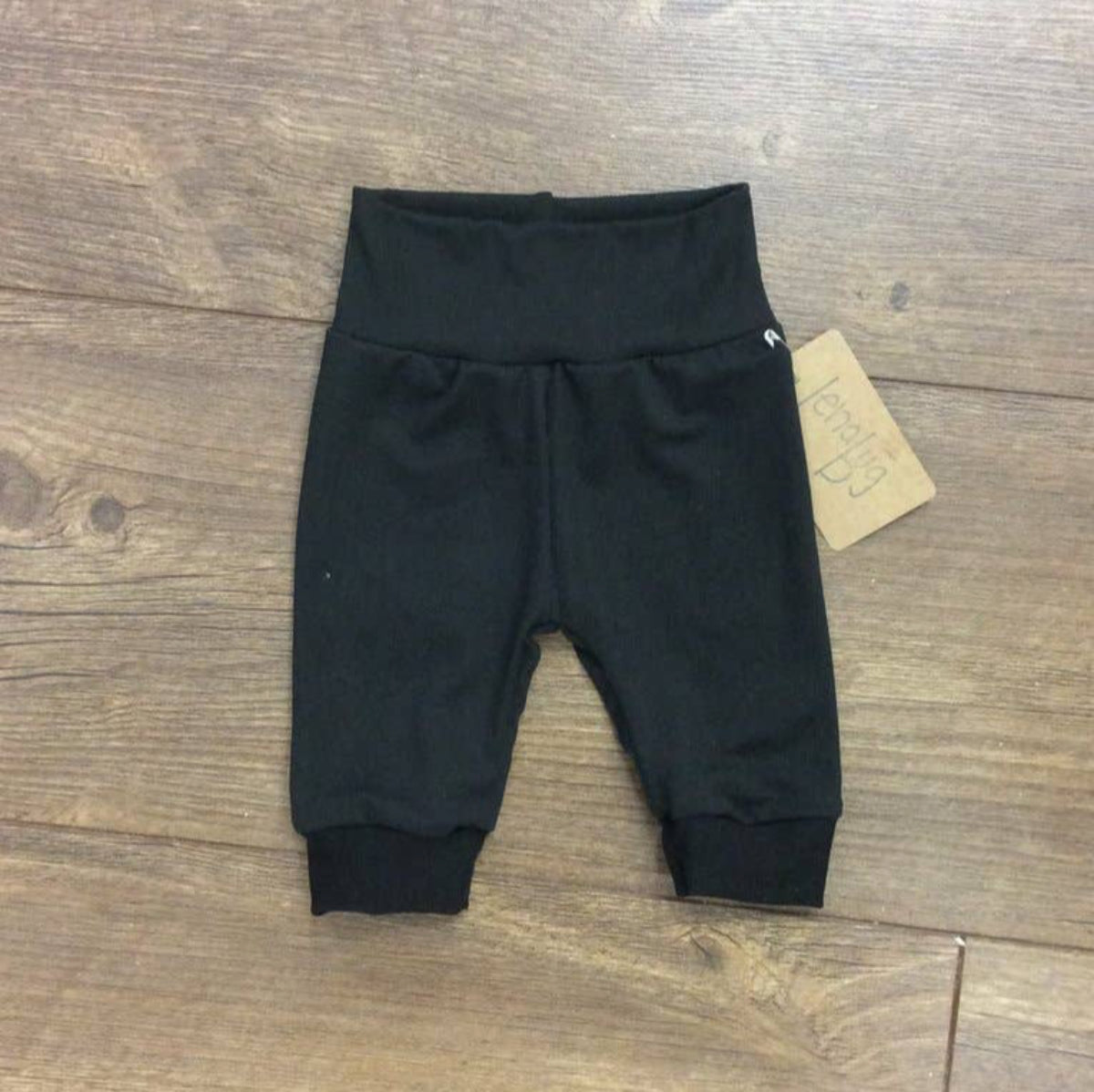 Solid Black Baby Joggers