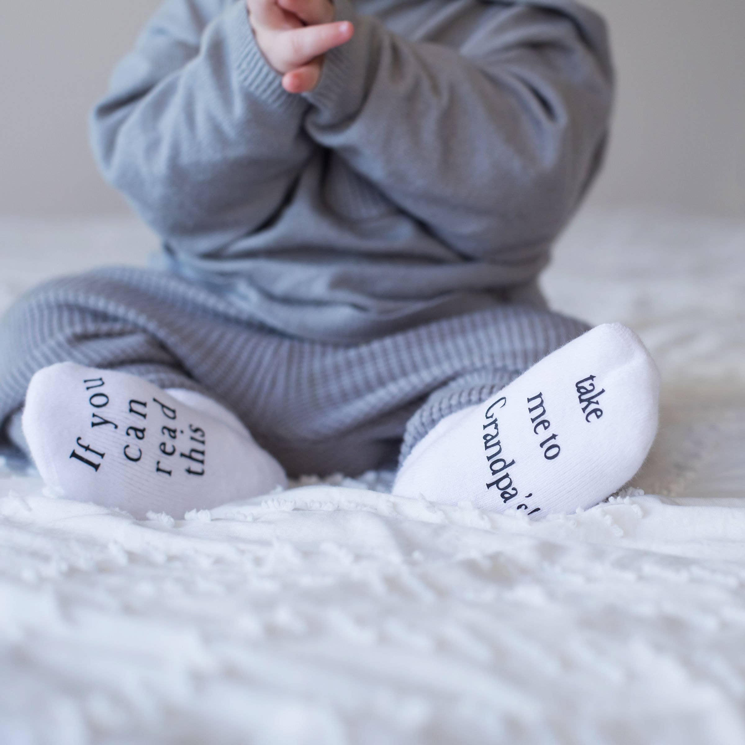 Take Me to Grandpa’s Baby Socks | Baby Shower Gifts