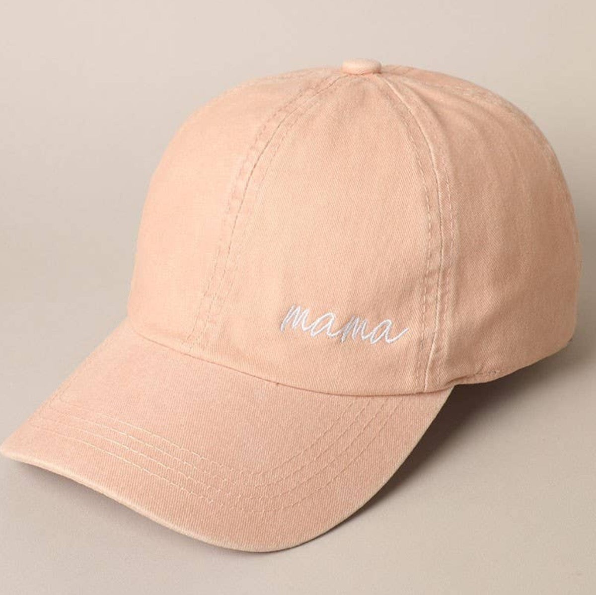 Mama Lettering Embroidery Baseball Cap