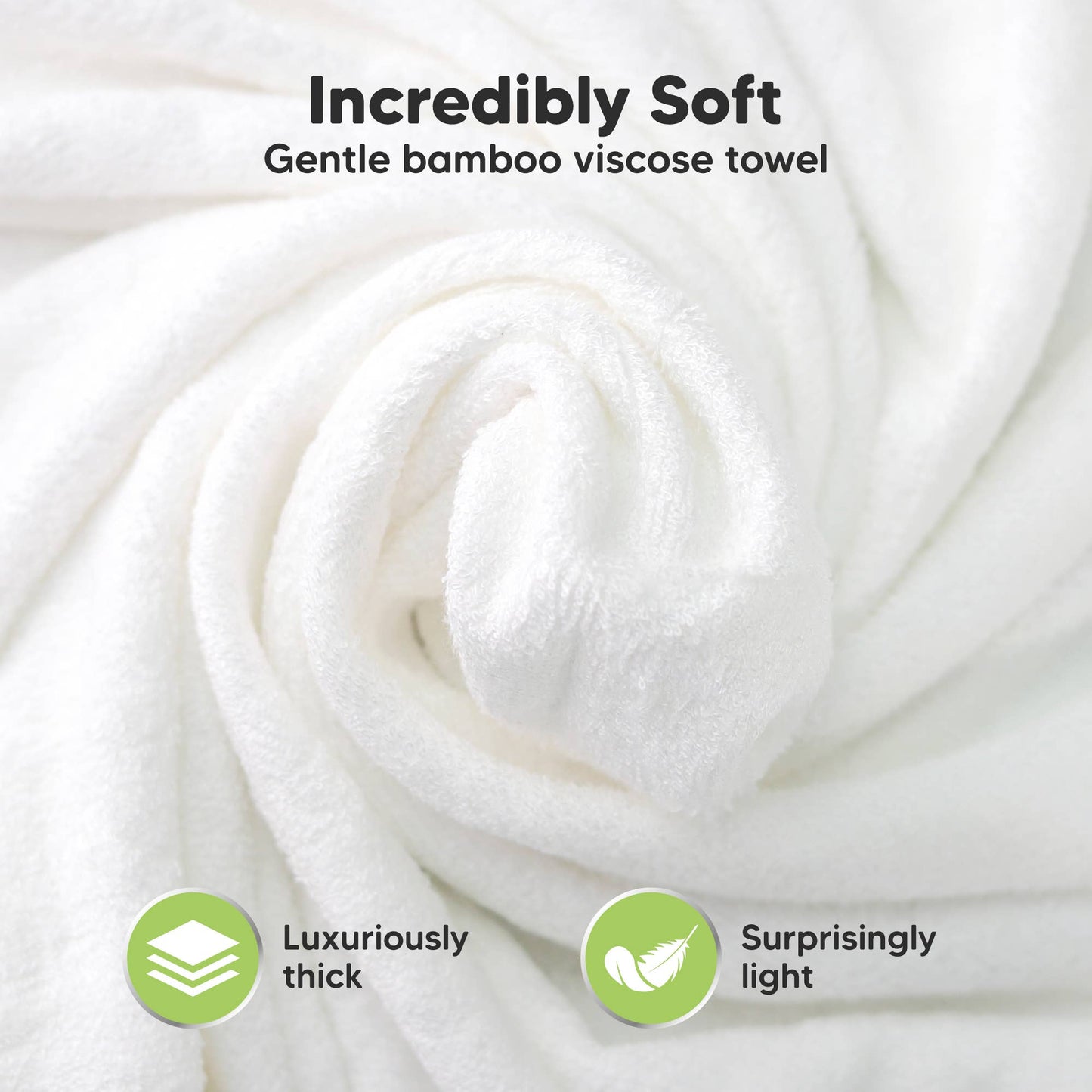 KeaBabies Cuddle Baby Hooded Towel