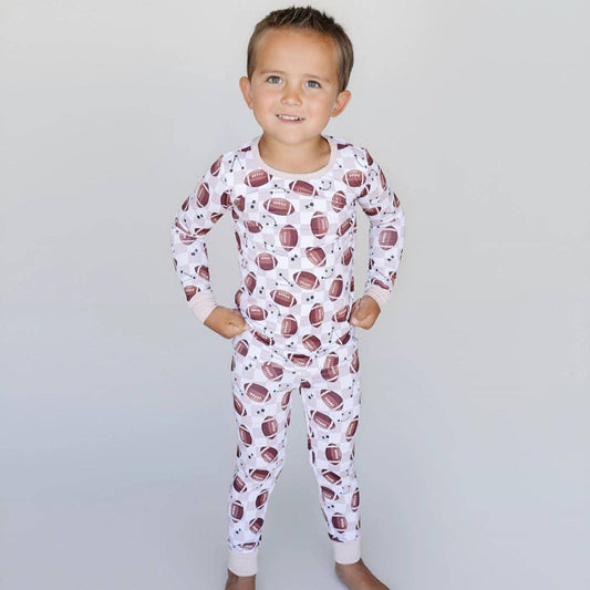 Bamboo Two Piece Kids Clothing Set | Game Day