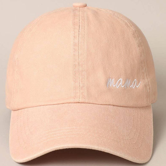 Mama Lettering Embroidery Baseball Cap