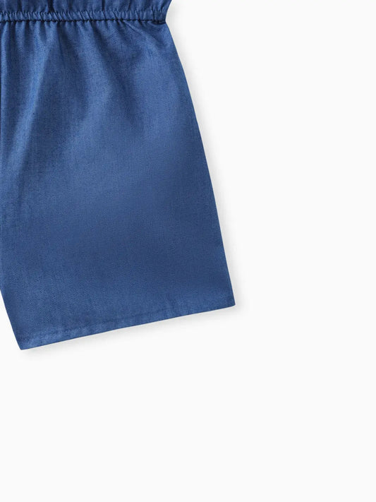 Toddler Girl Slop Denim Jumpsuit