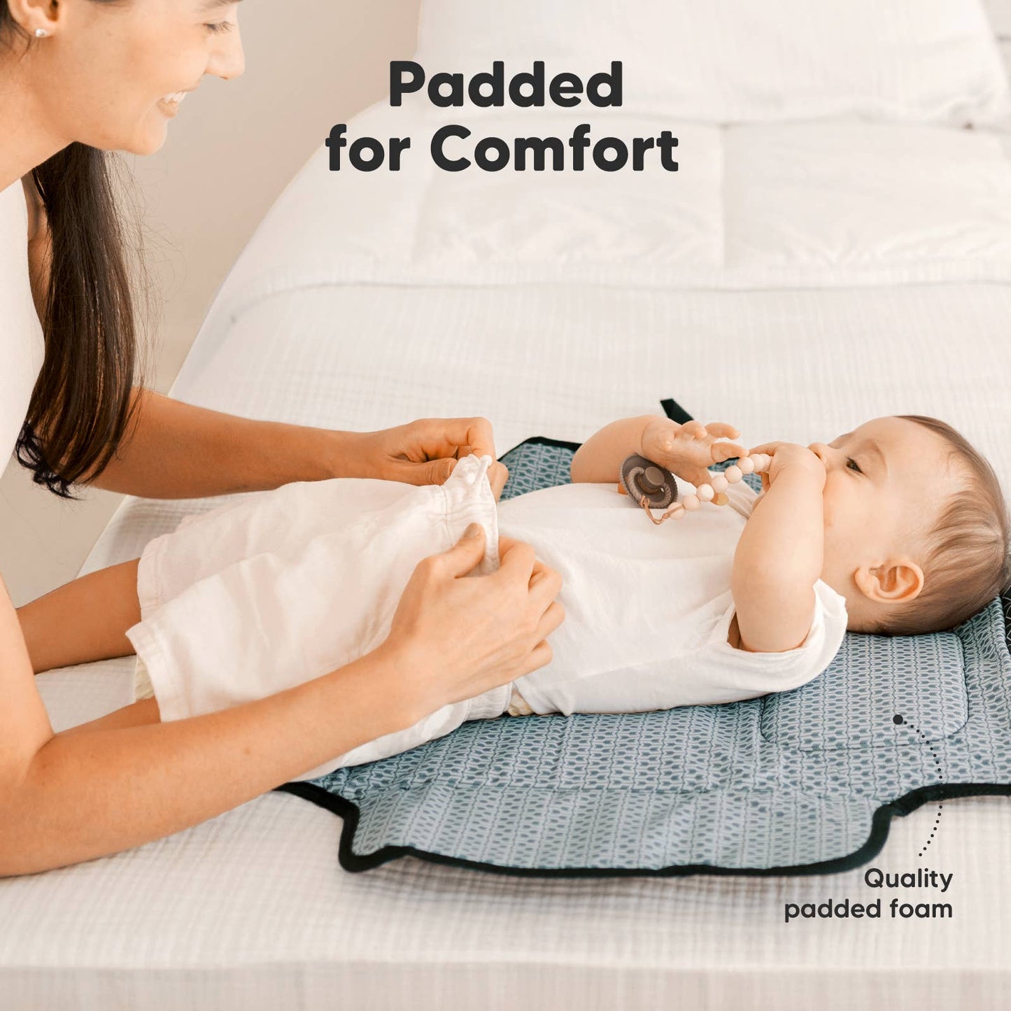 Ezee Portable Diaper Changing Pad, Foldable Changing Mat