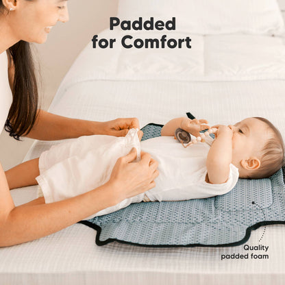 Ezee Portable Diaper Changing Pad, Foldable Changing Mat