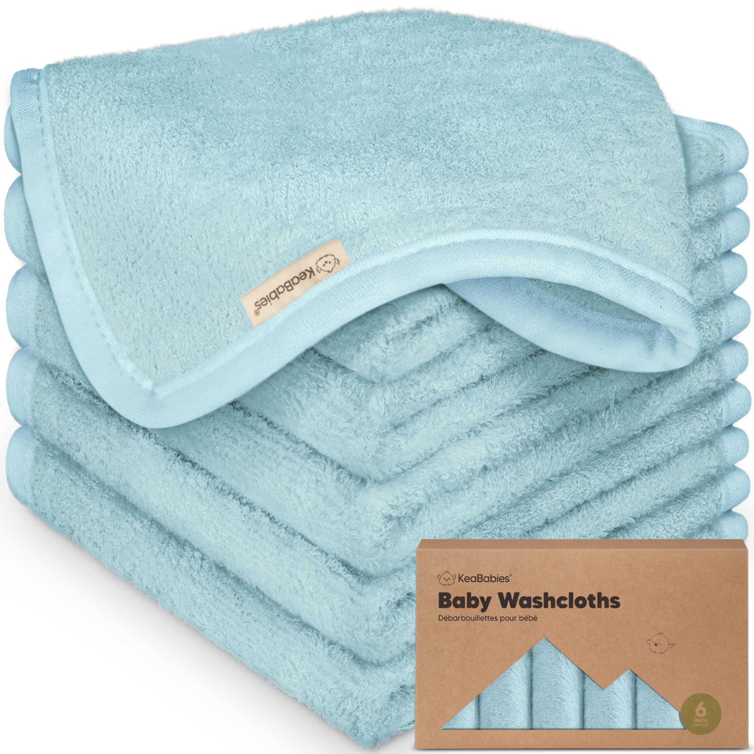6-Pack Baby Wash Cloths