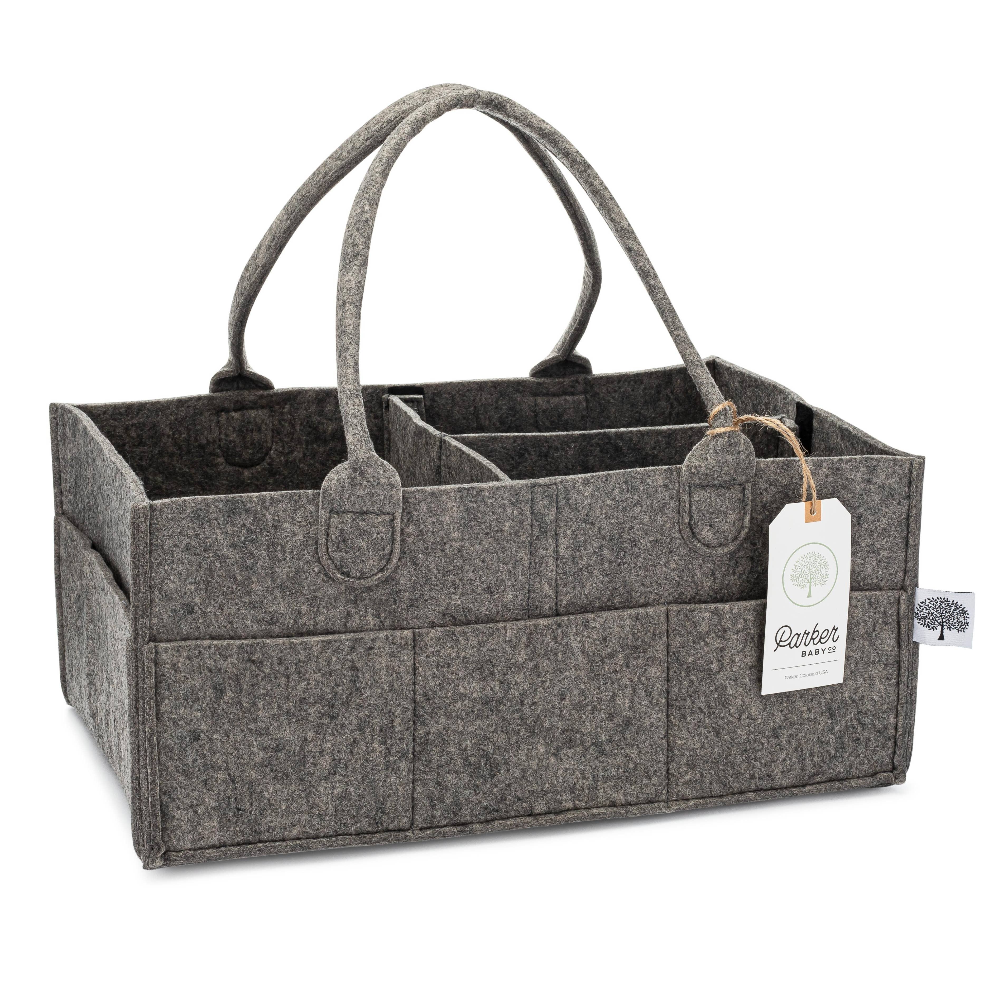 Diaper Caddy in Peppercorn