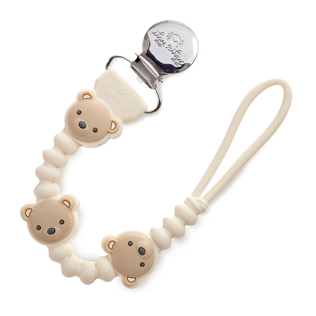 Teddy Pacifier Clip