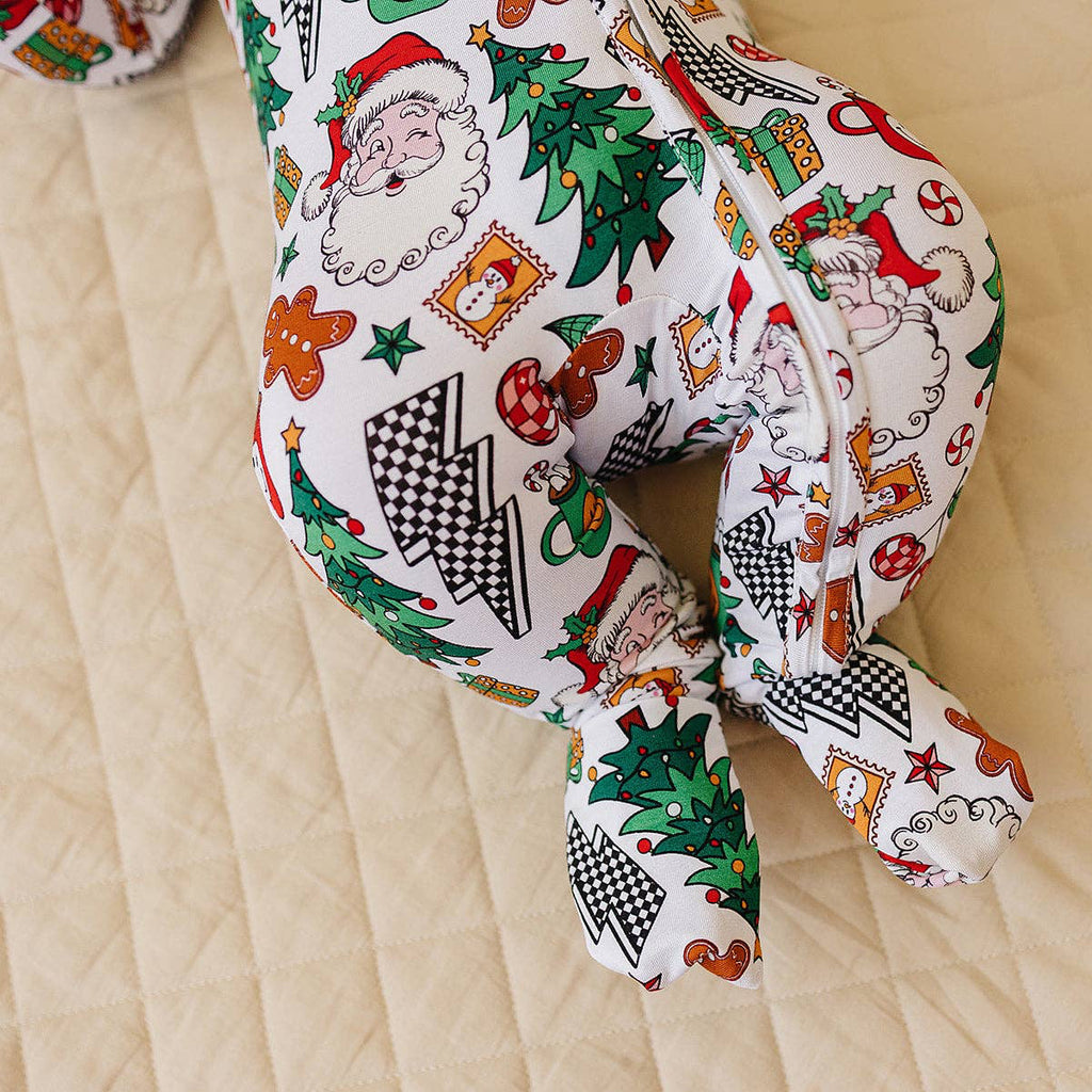 Bamboo Zip Romper | Christmas Vibes