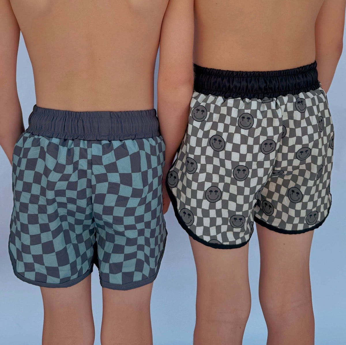 Checkered Swim Shorts