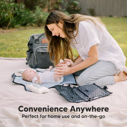 Ezee Portable Diaper Changing Pad, Foldable Changing Mat