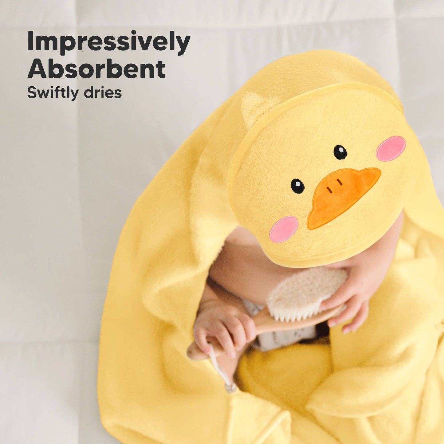 KeaBabies Cuddle Baby Hooded Towel