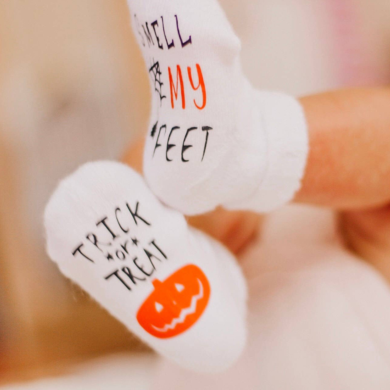 Trick or Treat Smell my Feet | Halloween Baby Socks