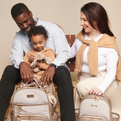 Vanilla Latte Itzy Mini Plus™ Diaper Bag Backpack