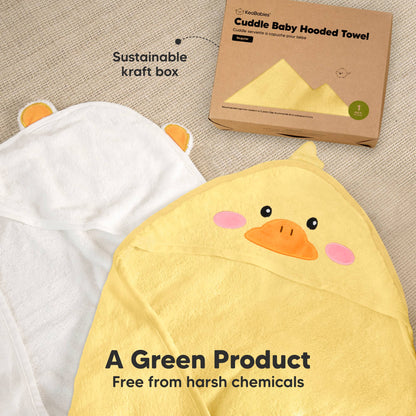 KeaBabies Cuddle Baby Hooded Towel