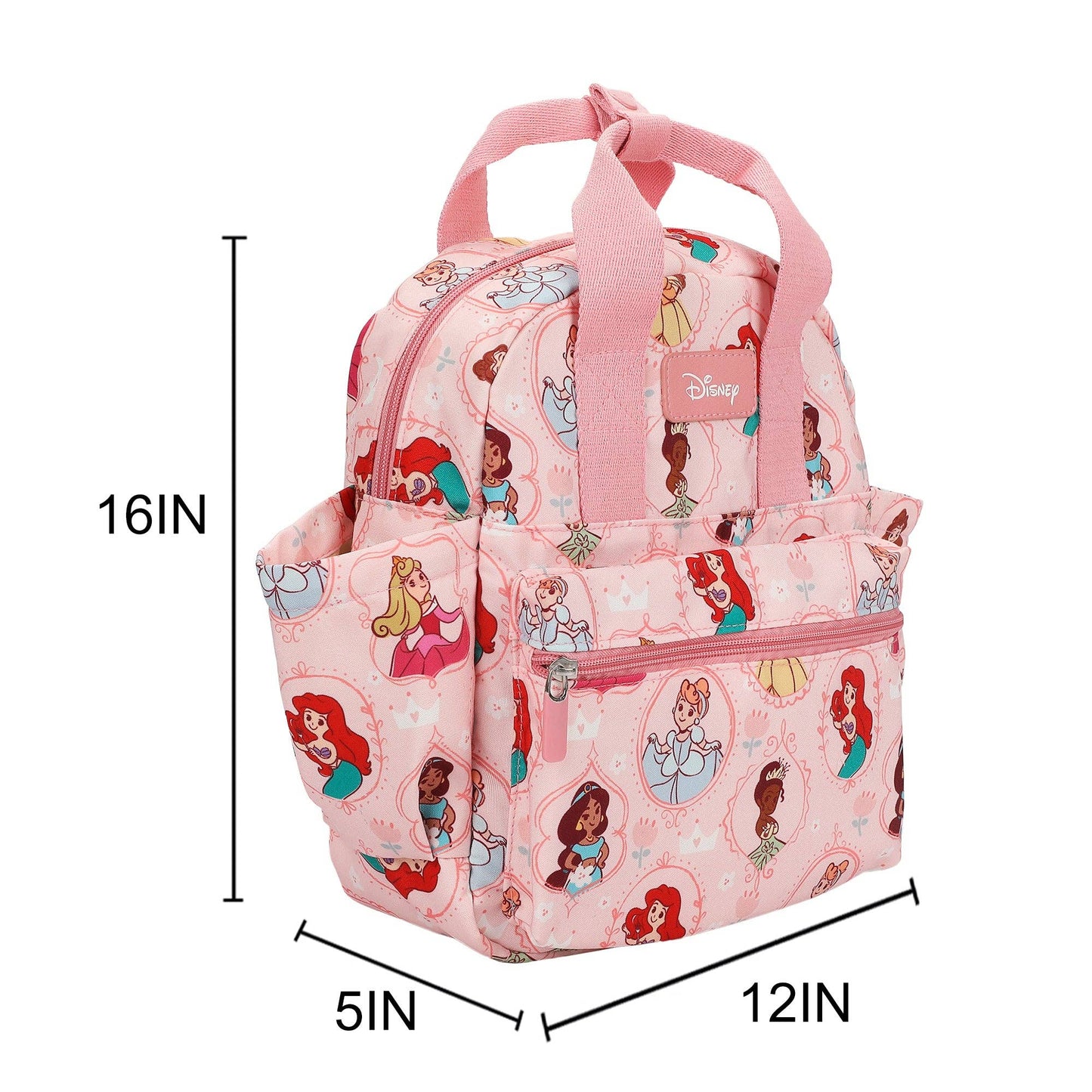 Disney Princesses All-Over Print 16” Toddler Backpack