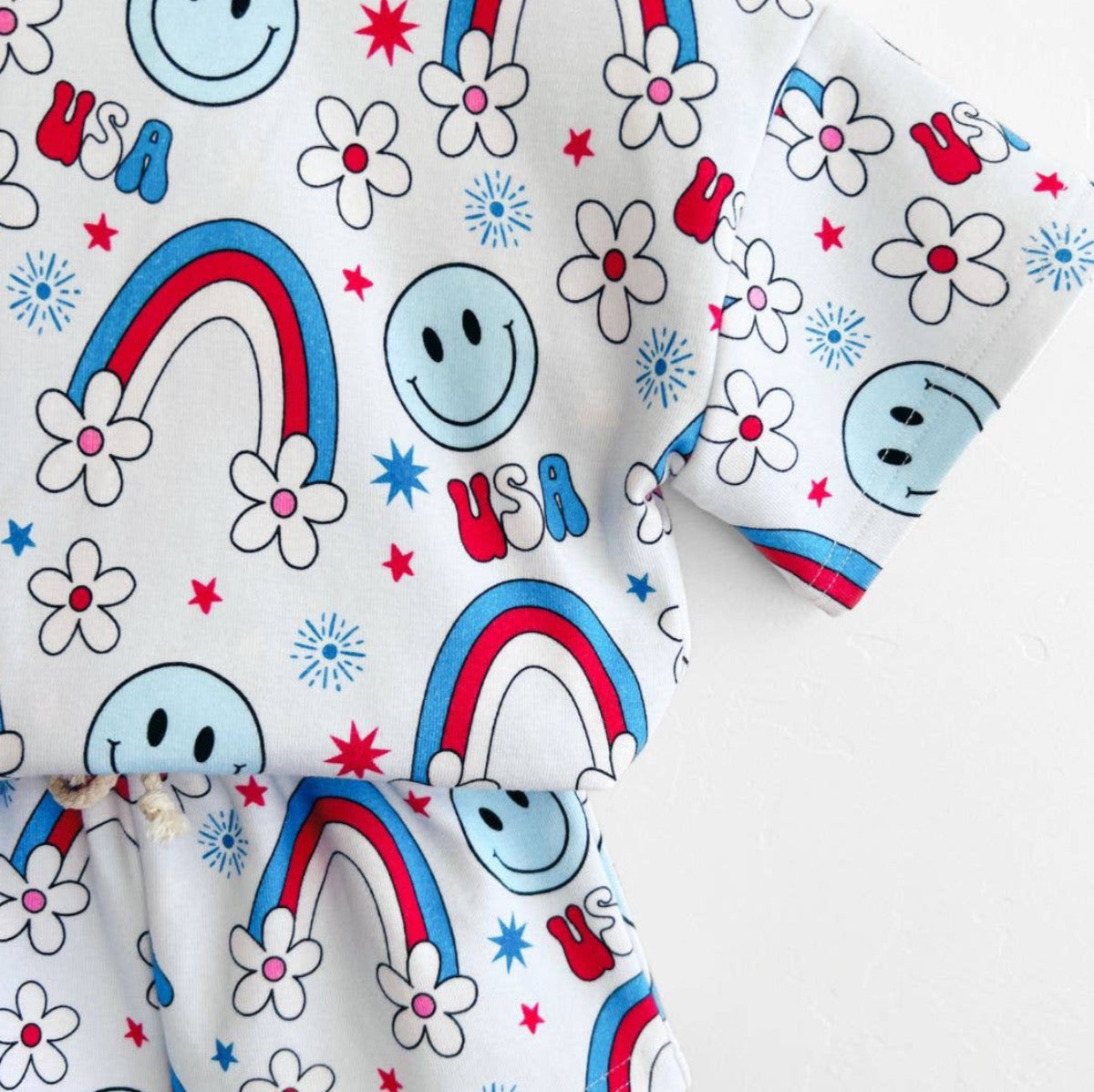 4th of July Kids' Shorts Set | Little Miss USA