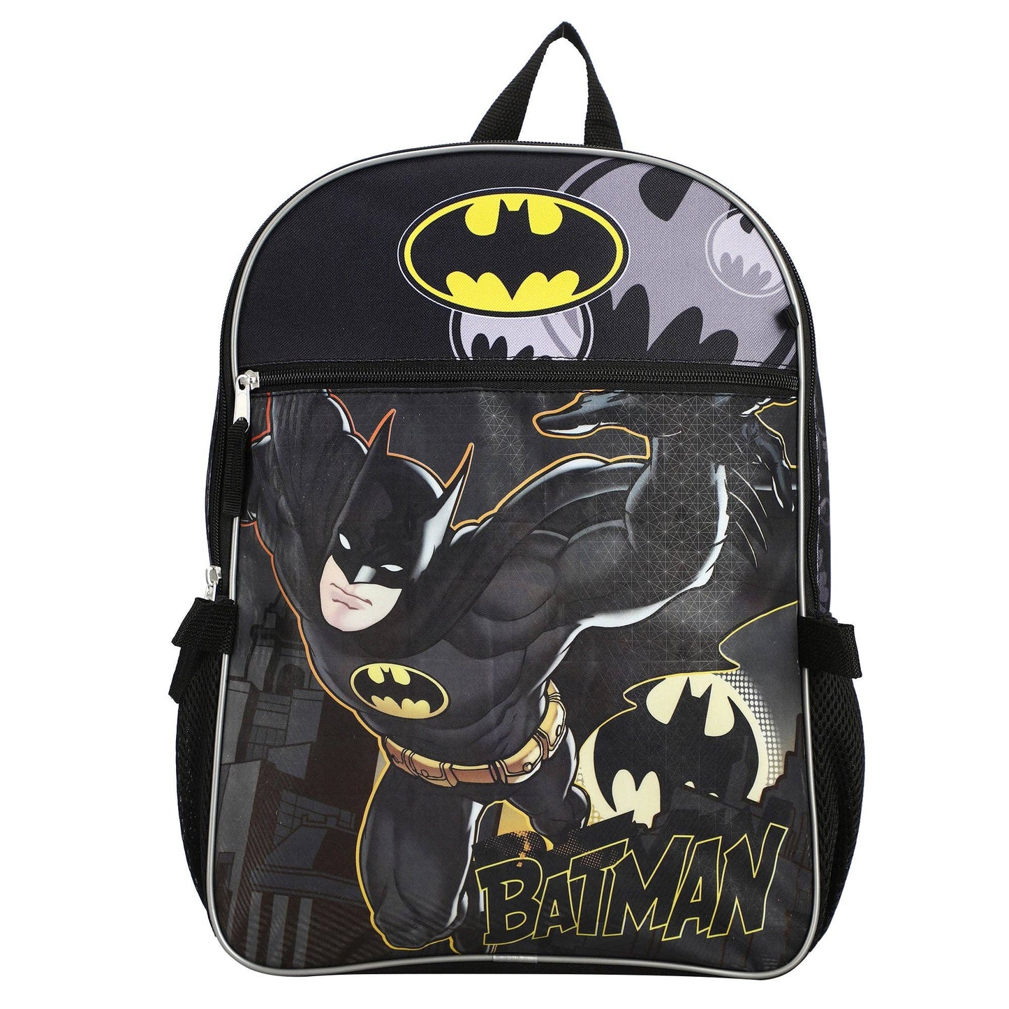 DC Comic Book Batman Symbol 5-Piece Backpack Accessory Set