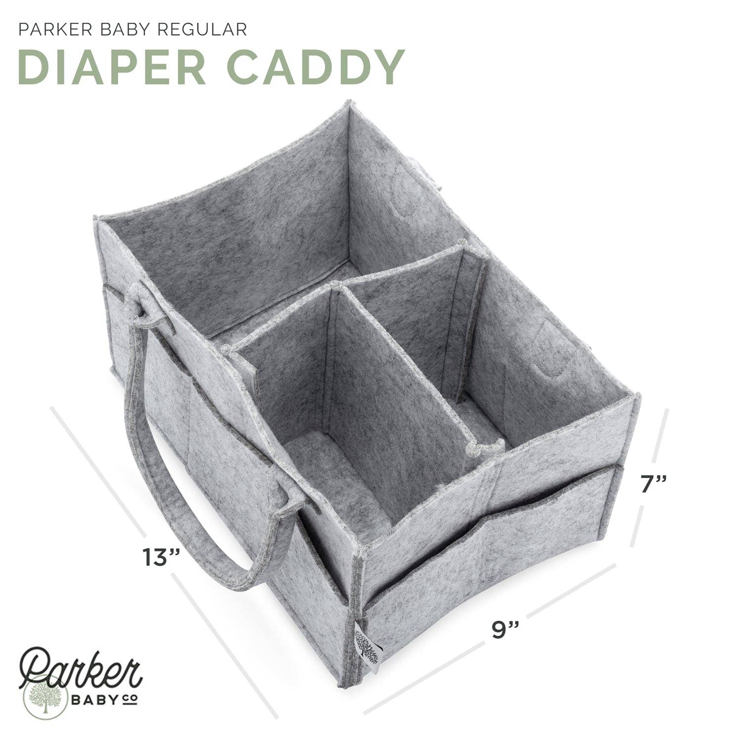 Diaper Caddy in Gray