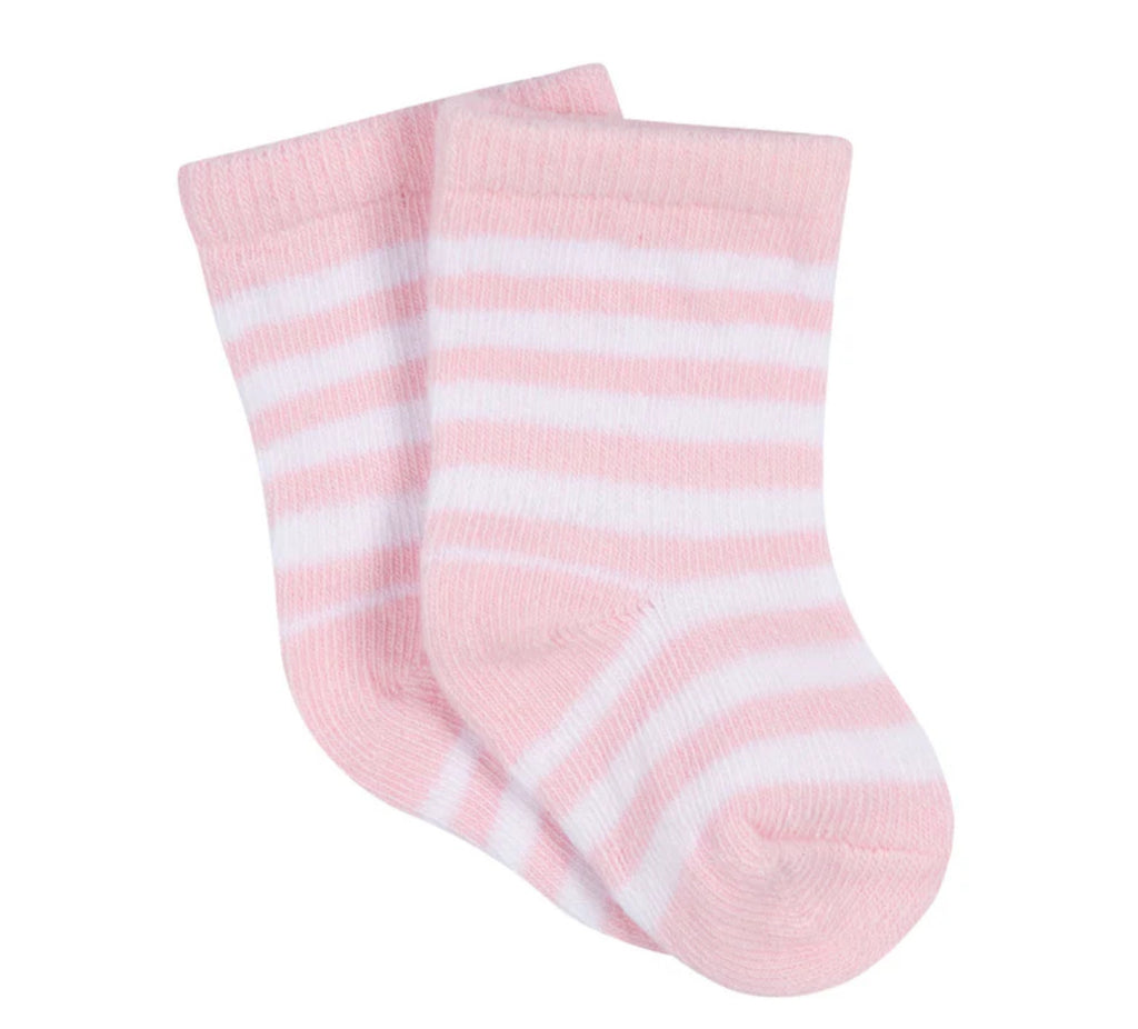 3-Pack Baby Girls Stars Jersey Crew Socks