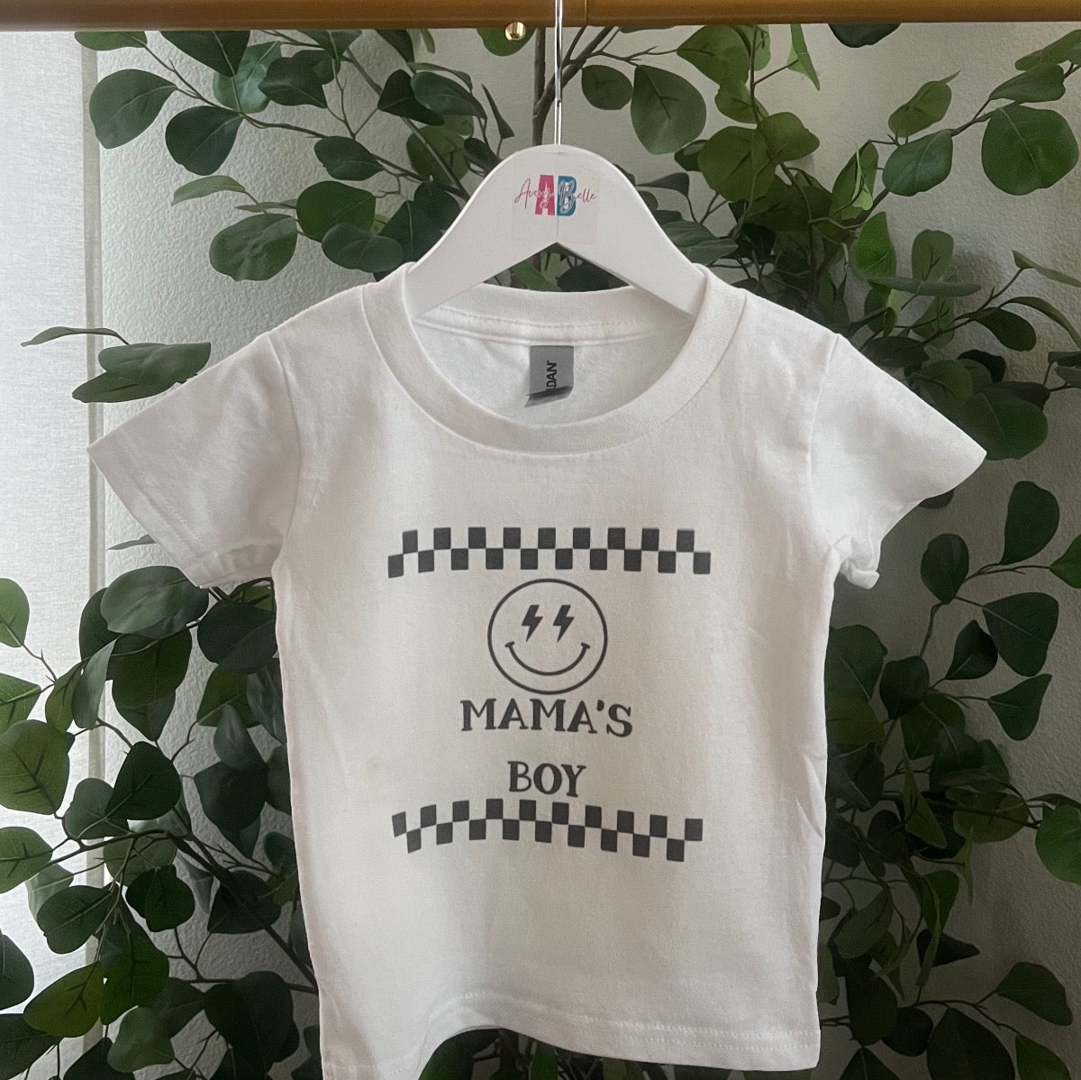 Mama's Boy Checkered Tee