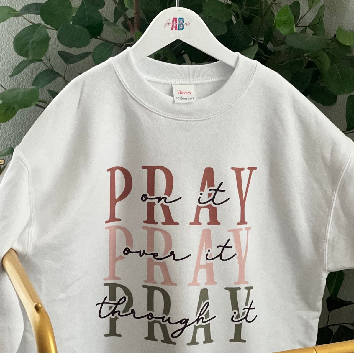Pray On It Crewneck Oversized Sweatshirt