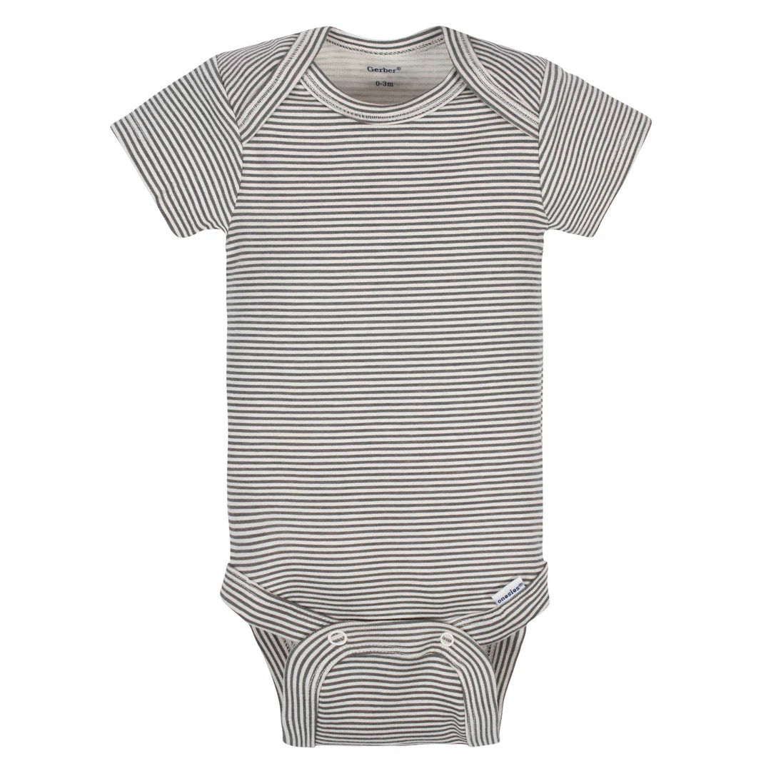 5-Pack Baby Boys Bicycle Organic Short Sleeve Onesies Bodysuits