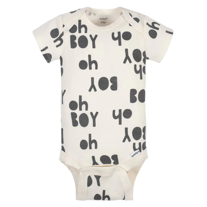 5-Pack Baby Boys Bicycle Organic Short Sleeve Onesies Bodysuits