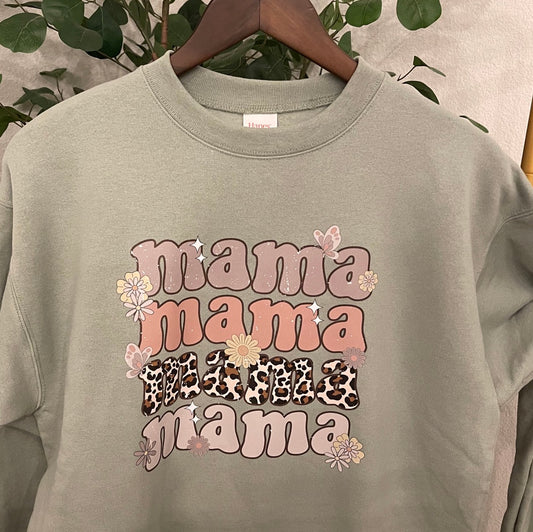 Mama Crewneck Sage Green