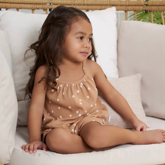 2-Piece Gerber Toddler Girls Ditsy Floral Shirt & Shorts Set