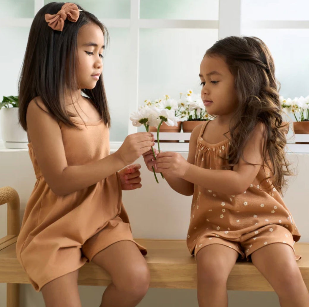 2-Piece Gerber Toddler Girls Ditsy Floral Shirt & Shorts Set