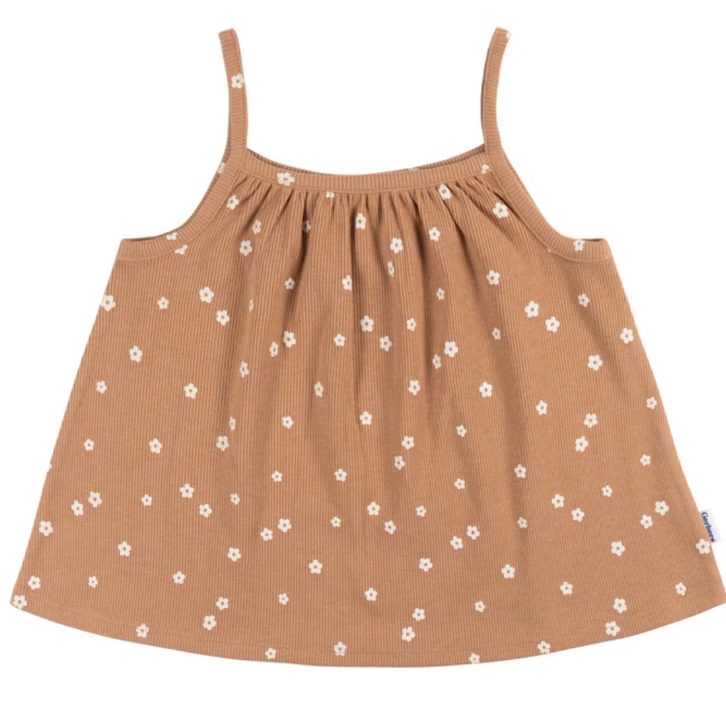 2-Piece Gerber Toddler Girls Ditsy Floral Shirt & Shorts Set