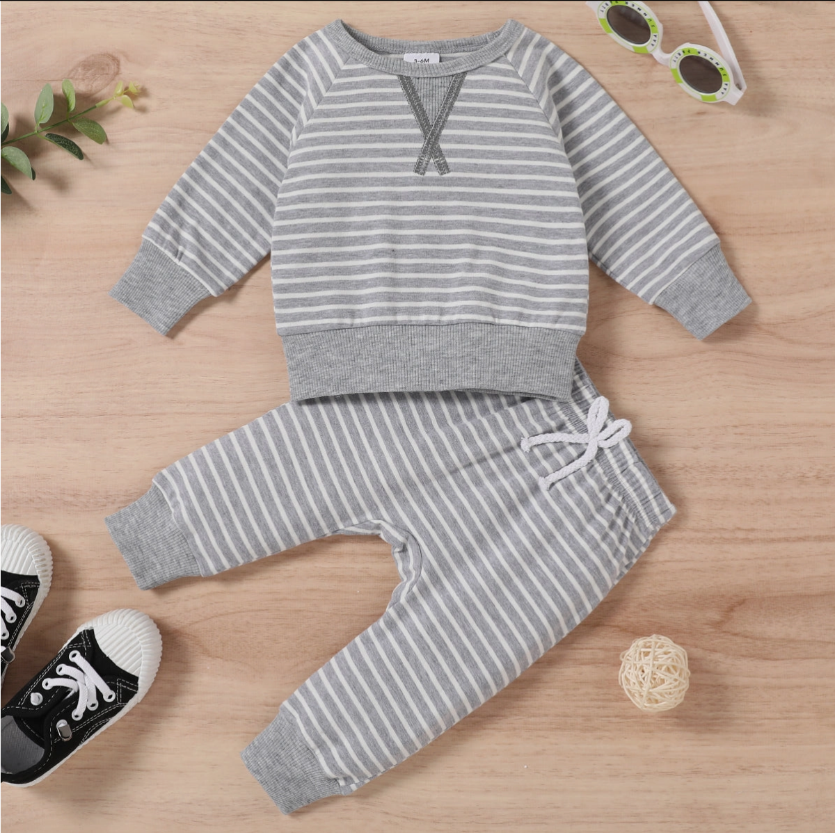 Baby Long-Sleeve Pullover Set